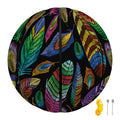 Bohemian Feather Pattern Print Basketball