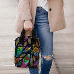 Bohemian Feather Pattern Print Bible Tote Bag