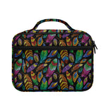 Bohemian Feather Pattern Print Briefcase Bible Bag