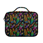 Bohemian Feather Pattern Print Briefcase Bible Bag
