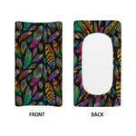 Bohemian Feather Pattern Print Changing Pad Cover