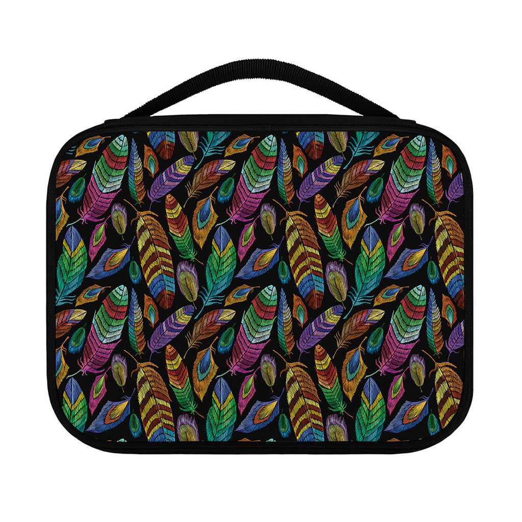 Bohemian Feather Pattern Print Classic Bible Case