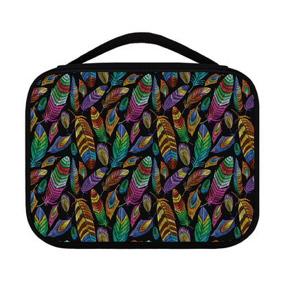 Bohemian Feather Pattern Print Classic Bible Case