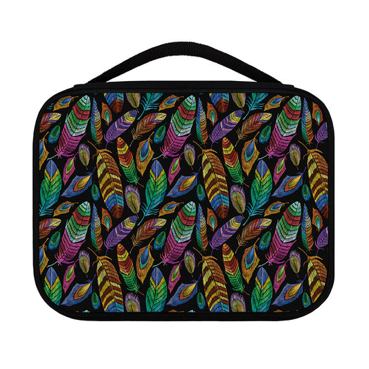 Bohemian Feather Pattern Print Classic Bible Case