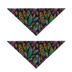 Bohemian Feather Pattern Print Dog Bandana