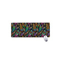 Bohemian Feather Pattern Print Extended Mouse Pad