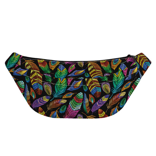 Bohemian Feather Pattern Print Fanny Pack