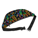 Bohemian Feather Pattern Print Fanny Pack