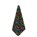 Bohemian Feather Pattern Print Hand Towel