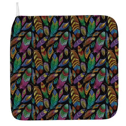 Bohemian Feather Pattern Print Hand Towel