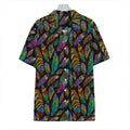 Bohemian Feather Pattern Print Hawaiian Shirt