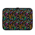 Bohemian Feather Pattern Print Laptop Sleeve