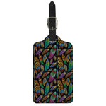 Bohemian Feather Pattern Print Luggage Tag