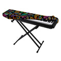 Bohemian Feather Pattern Print Piano Keyboard Cover