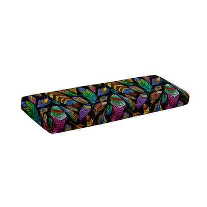 Bohemian Feather Pattern Print Piano Keyboard Cover