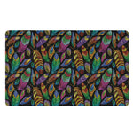 Bohemian Feather Pattern Print Polyester Doormat