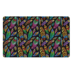 Bohemian Feather Pattern Print Polyester Doormat