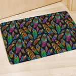 Bohemian Feather Pattern Print Polyester Doormat