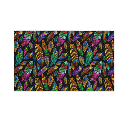 Bohemian Feather Pattern Print Polyester Flag
