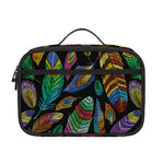 Bohemian Feather Pattern Print Portable Lunch Bag