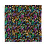 Bohemian Feather Pattern Print Silk Bandana