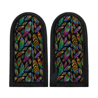Bohemian Feather Pattern Print Skillet Handle Cover