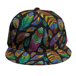 Bohemian Feather Pattern Print Snapback Cap