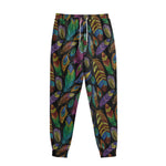 Bohemian Feather Pattern Print Sweatpants