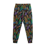 Bohemian Feather Pattern Print Sweatpants