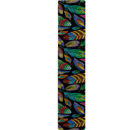 Bohemian Feather Pattern Print Table Runner