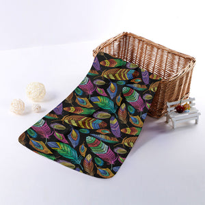 Bohemian Feather Pattern Print Towel