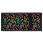 Bohemian Feather Pattern Print Trifold Wallet
