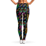 Bohemian Feather Pattern Print Women's Leggings