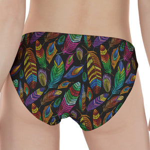 Bohemian Feather Pattern Print Women's Panties