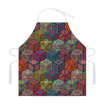 Bohemian Indian Box Pattern Print Adjustable Apron