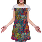 Bohemian Indian Box Pattern Print Adjustable Apron