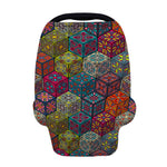 Bohemian Indian Box Pattern Print Baby Seat Cover