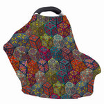 Bohemian Indian Box Pattern Print Baby Seat Cover