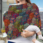 Bohemian Indian Box Pattern Print Baby Seat Cover