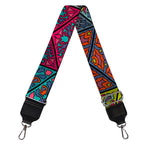 Bohemian Indian Box Pattern Print Bag Strap