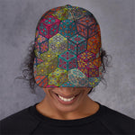 Bohemian Indian Box Pattern Print Baseball Cap