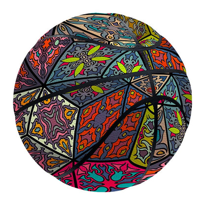 Bohemian Indian Box Pattern Print Basketball