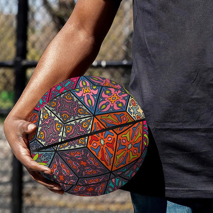 Bohemian Indian Box Pattern Print Basketball