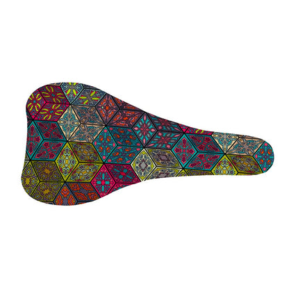 Bohemian Indian Box Pattern Print Bicycle Seat Cover
