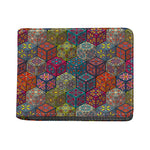 Bohemian Indian Box Pattern Print Bifold Wallet