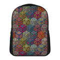 Bohemian Indian Box Pattern Print Casual Backpack