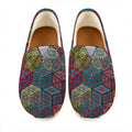 Bohemian Indian Box Pattern Print Casual Shoes