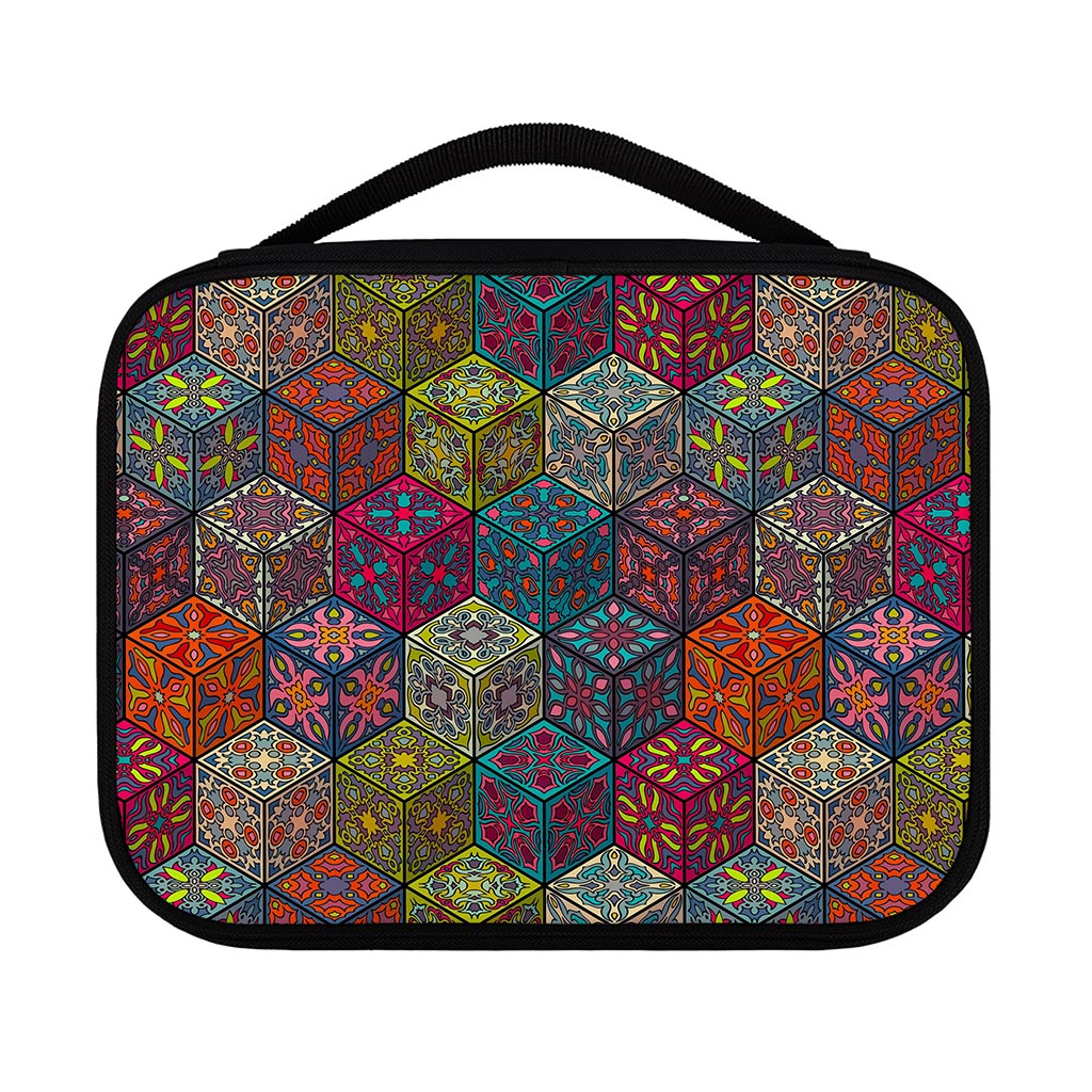 Bohemian Indian Box Pattern Print Classic Bible Case