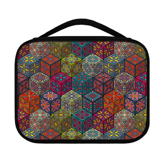 Bohemian Indian Box Pattern Print Classic Bible Case