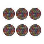 Bohemian Indian Box Pattern Print Coaster Set